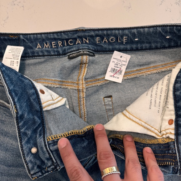 American Eagle Outfitters Other - AE American Eagle distressed airflex denim cropped jeans NWT